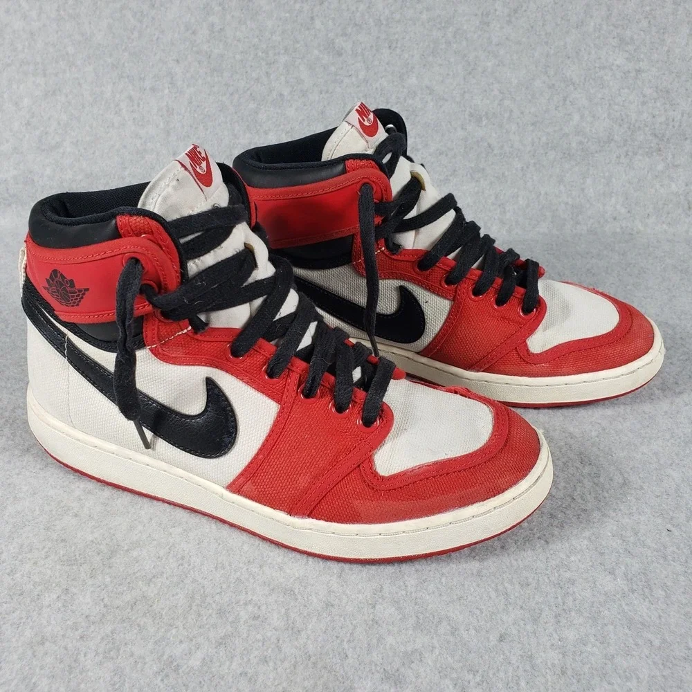Nike Air Jordan 1 High OG Retro SE Canvas Red White Black Men's Shoe Size 8.5 - Picture 13 of 15